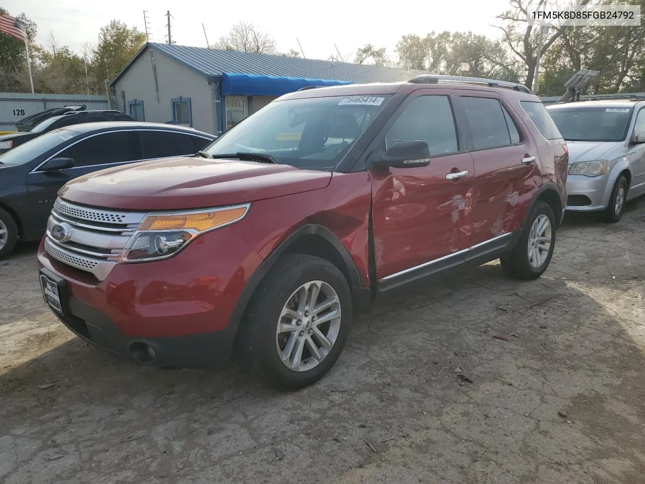 2015 Ford Explorer Xlt VIN: 1FM5K8D85FGB24792 Lot: 78465414