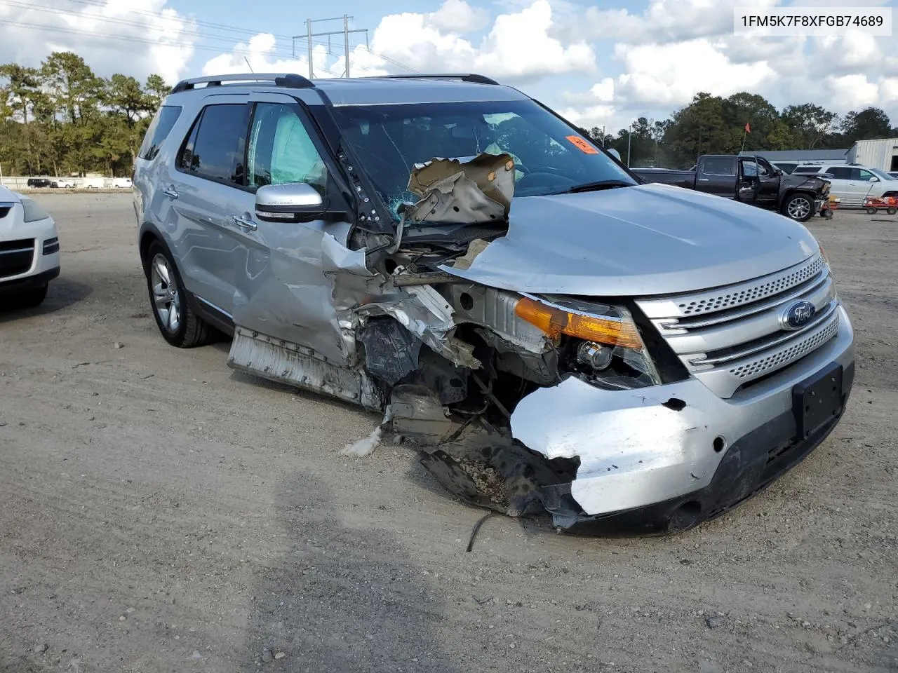 2015 Ford Explorer Limited VIN: 1FM5K7F8XFGB74689 Lot: 78531244