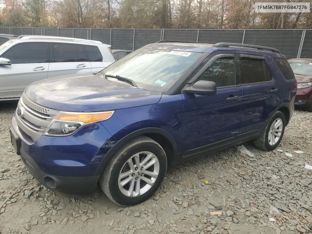 2015 Ford Explorer VIN: 1FM5K7B87FGB47276 Lot: 78627124