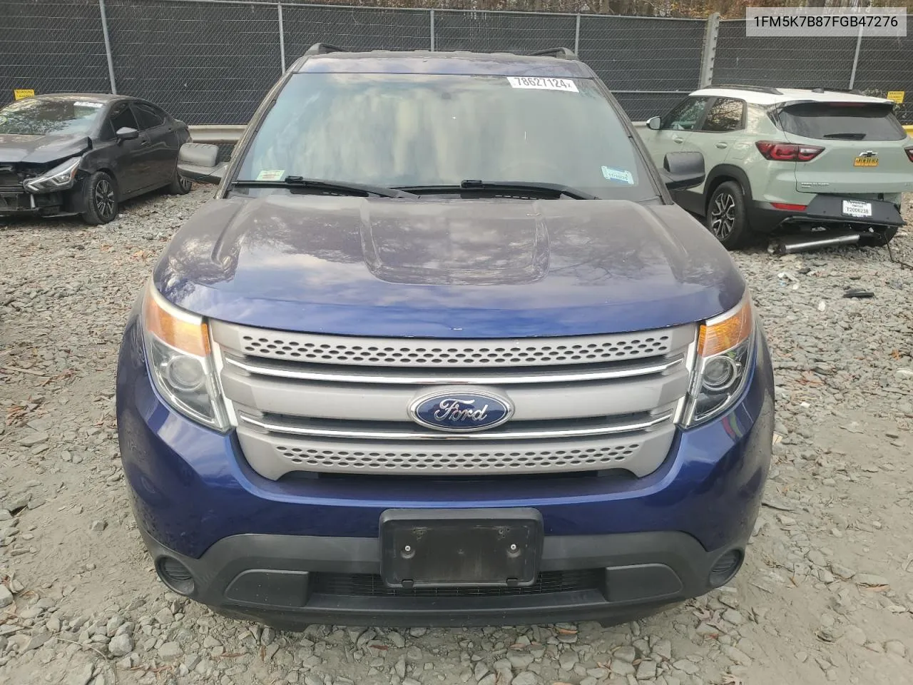 2015 Ford Explorer VIN: 1FM5K7B87FGB47276 Lot: 78627124