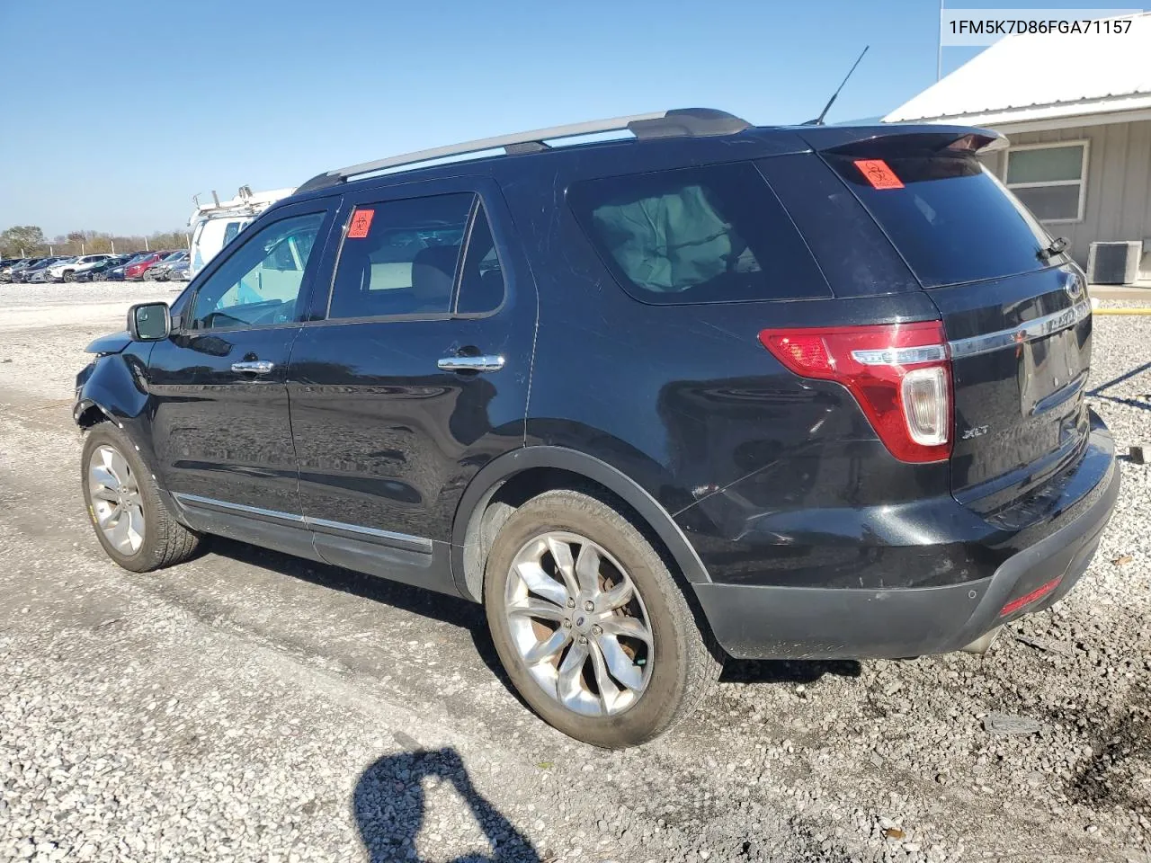 2015 Ford Explorer Xlt VIN: 1FM5K7D86FGA71157 Lot: 78700294