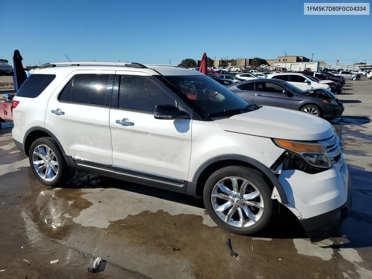 2015 Ford Explorer Xlt VIN: 1FM5K7D80FGC04334 Lot: 79284924