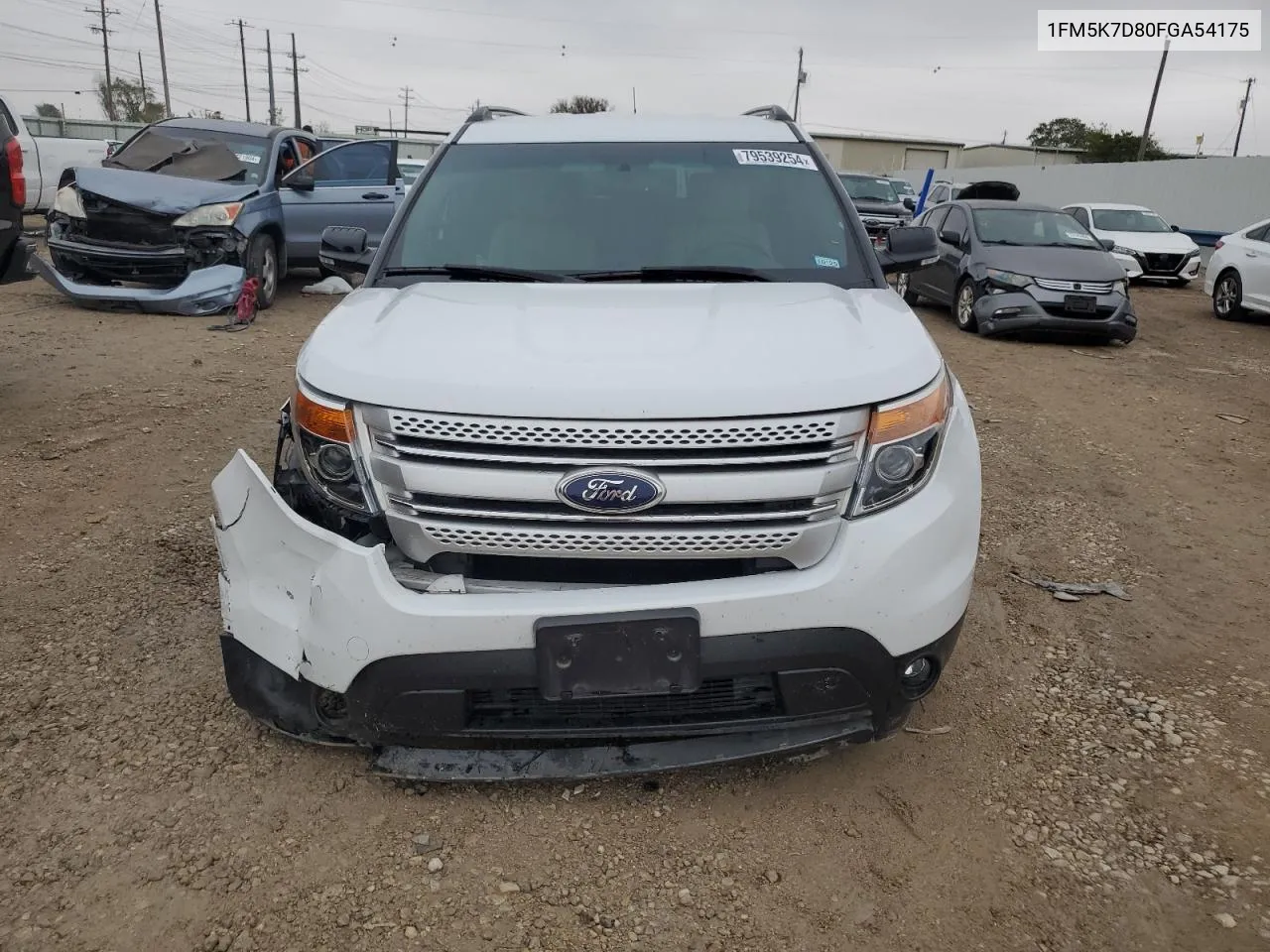 2015 Ford Explorer Xlt VIN: 1FM5K7D80FGA54175 Lot: 79539254