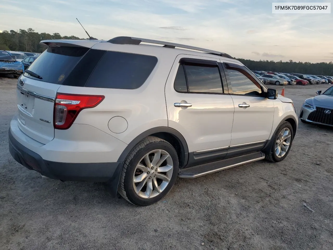 2015 Ford Explorer Xlt VIN: 1FM5K7D89FGC57047 Lot: 79612914