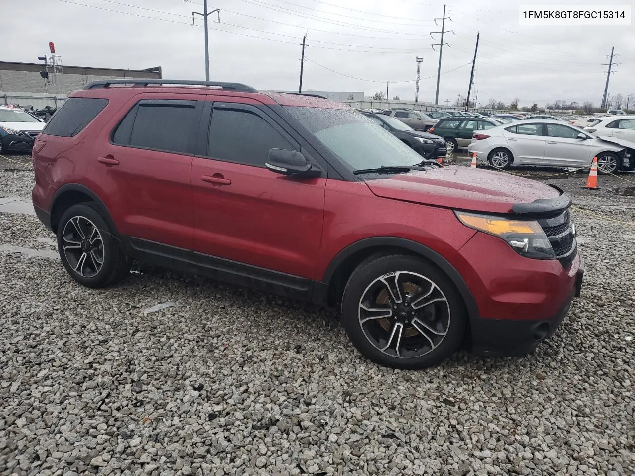 2015 Ford Explorer Sport VIN: 1FM5K8GT8FGC15314 Lot: 80069184