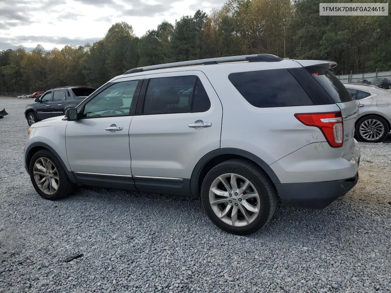 2015 Ford Explorer Xlt VIN: 1FM5K7D86FGA24615 Lot: 80183384