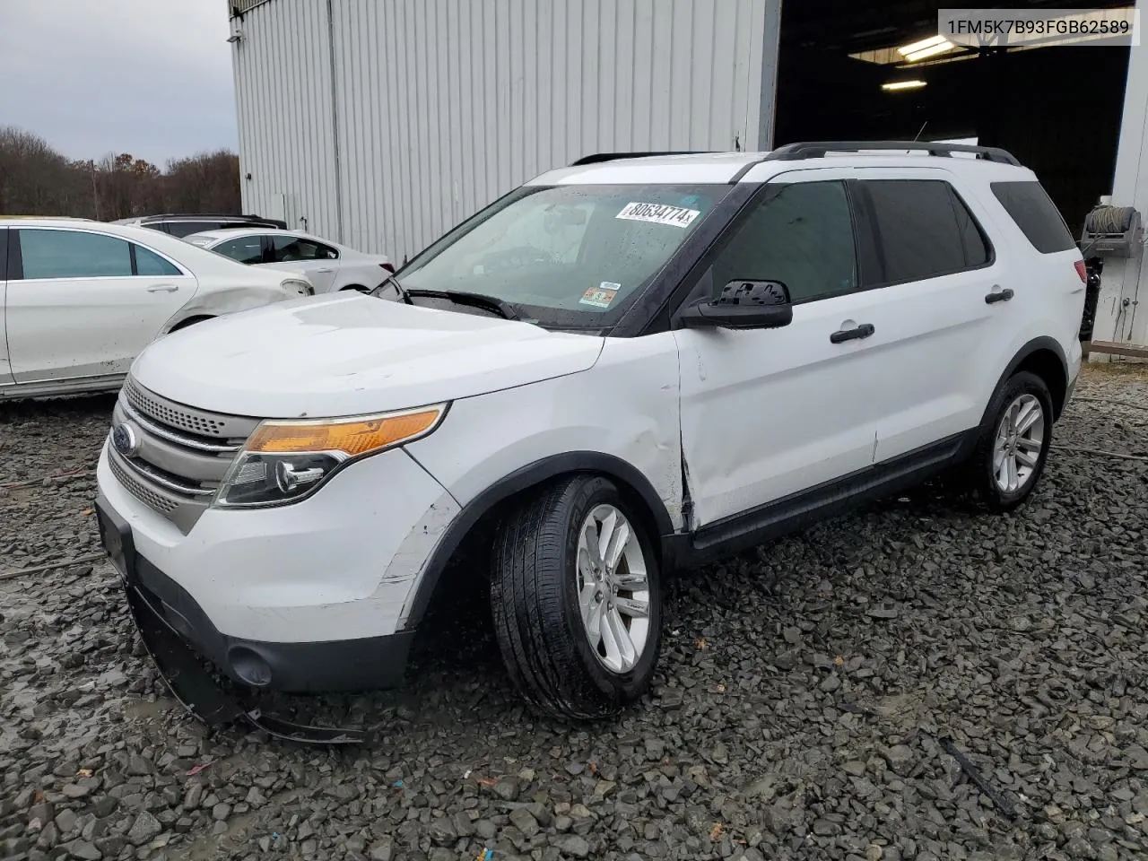 2015 Ford Explorer VIN: 1FM5K7B93FGB62589 Lot: 80634774