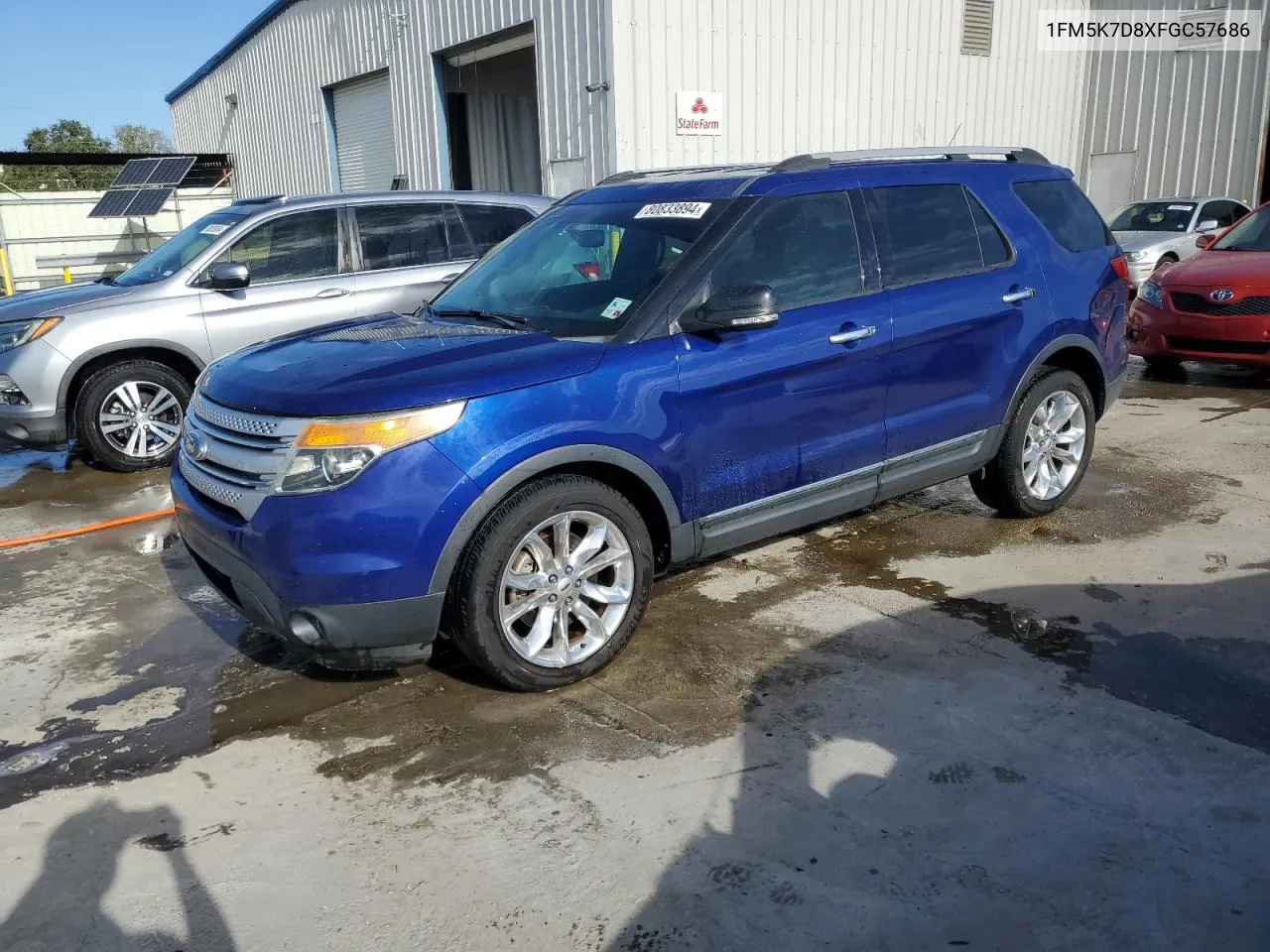 2015 Ford Explorer Xlt VIN: 1FM5K7D8XFGC57686 Lot: 80833894