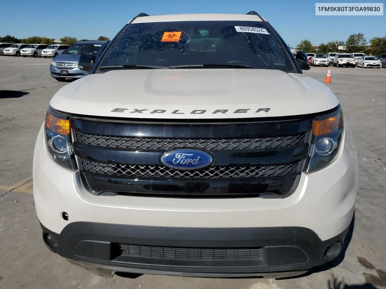 2015 Ford Explorer Sport VIN: 1FM5K8GT3FGA99830 Lot: 80958524