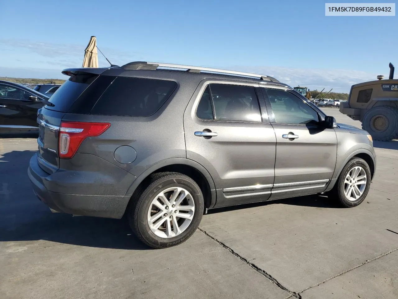 1FM5K7D89FGB49432 2015 Ford Explorer Xlt