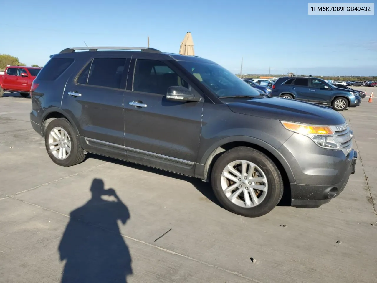 1FM5K7D89FGB49432 2015 Ford Explorer Xlt