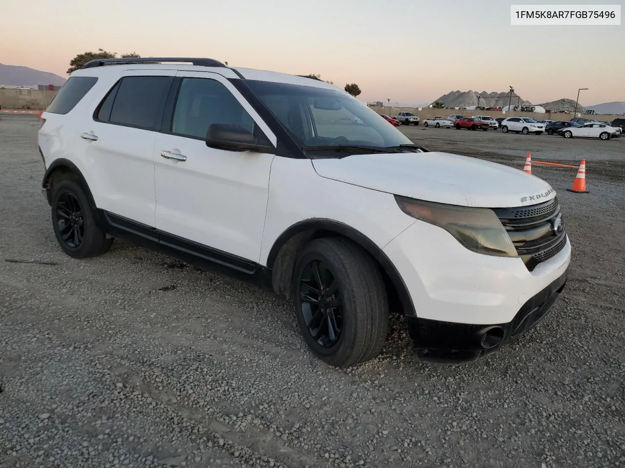 2015 Ford Explorer Police Interceptor VIN: 1FM5K8AR7FGB75496 Lot: 81837894