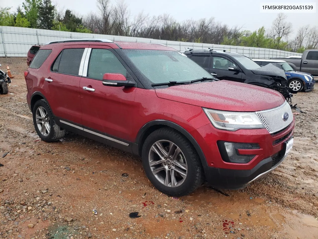 2016 Ford Explorer Limited VIN: 1FM5K8F82GGA51539 Lot: 47244814