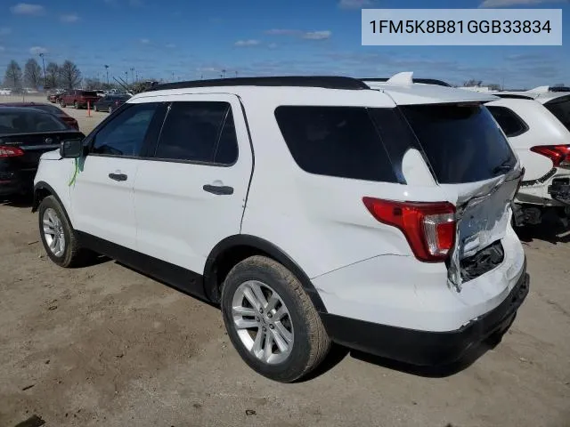 1FM5K8B81GGB33834 2016 Ford Explorer