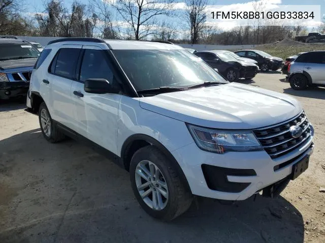 1FM5K8B81GGB33834 2016 Ford Explorer