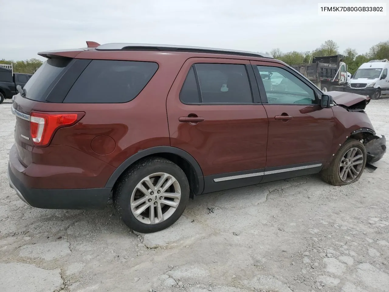 2016 Ford Explorer Xlt VIN: 1FM5K7D80GGB33802 Lot: 52103554