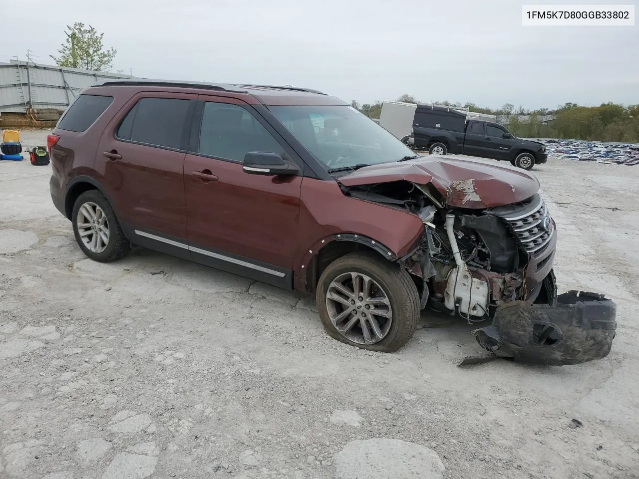 2016 Ford Explorer Xlt VIN: 1FM5K7D80GGB33802 Lot: 52103554