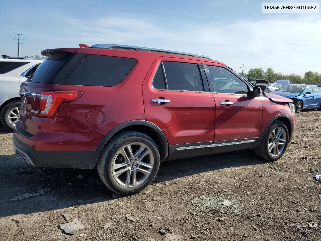 2016 Ford Explorer Limited VIN: 1FM5K7FH3GGD10582 Lot: 52749074