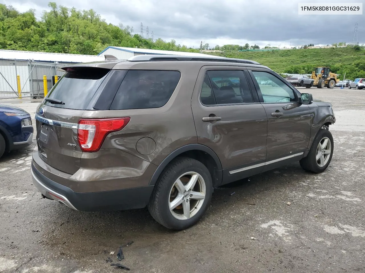 2016 Ford Explorer Xlt VIN: 1FM5K8D81GGC31629 Lot: 53541884