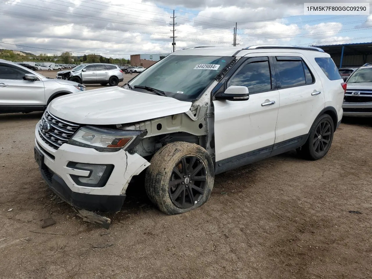 2016 Ford Explorer Limited VIN: 1FM5K7F80GGC09290 Lot: 54429884