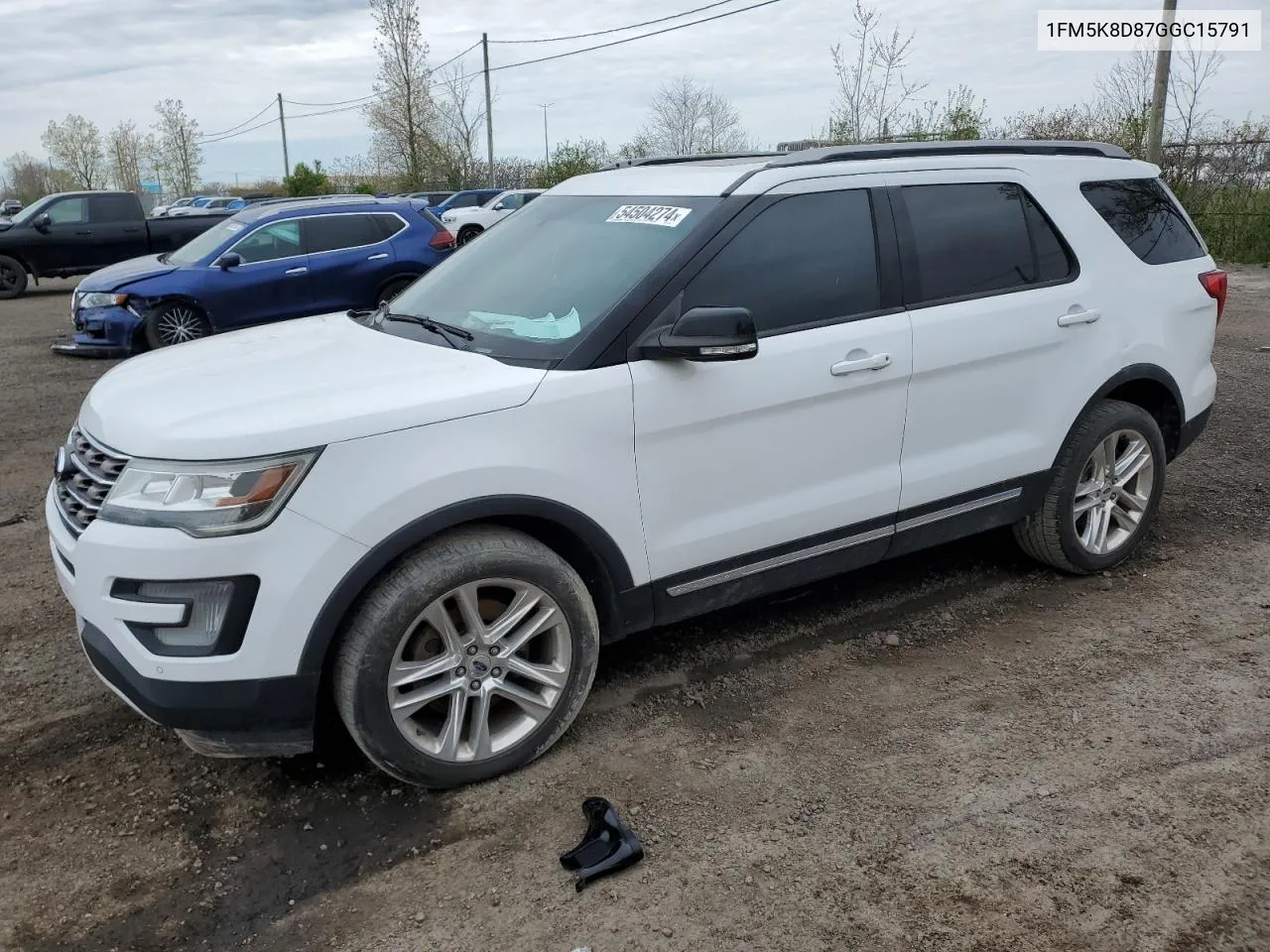 1FM5K8D87GGC15791 2016 Ford Explorer Xlt