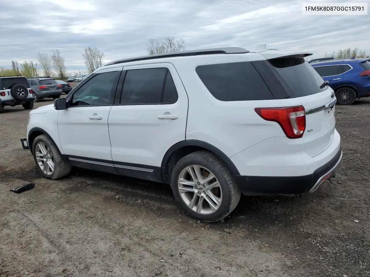 2016 Ford Explorer Xlt VIN: 1FM5K8D87GGC15791 Lot: 54504274