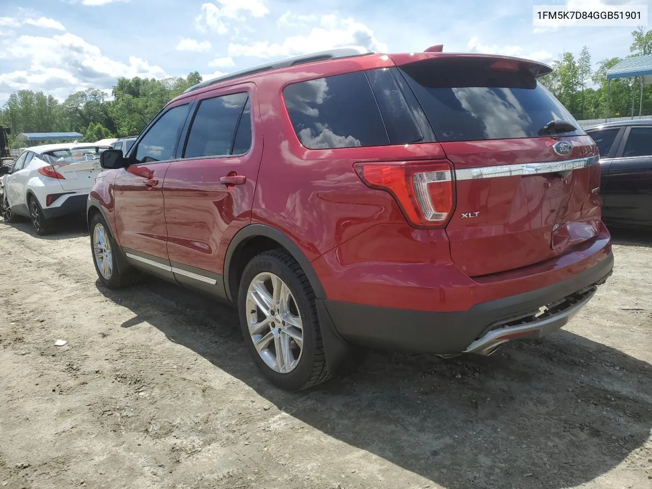 2016 Ford Explorer Xlt VIN: 1FM5K7D84GGB51901 Lot: 55133024