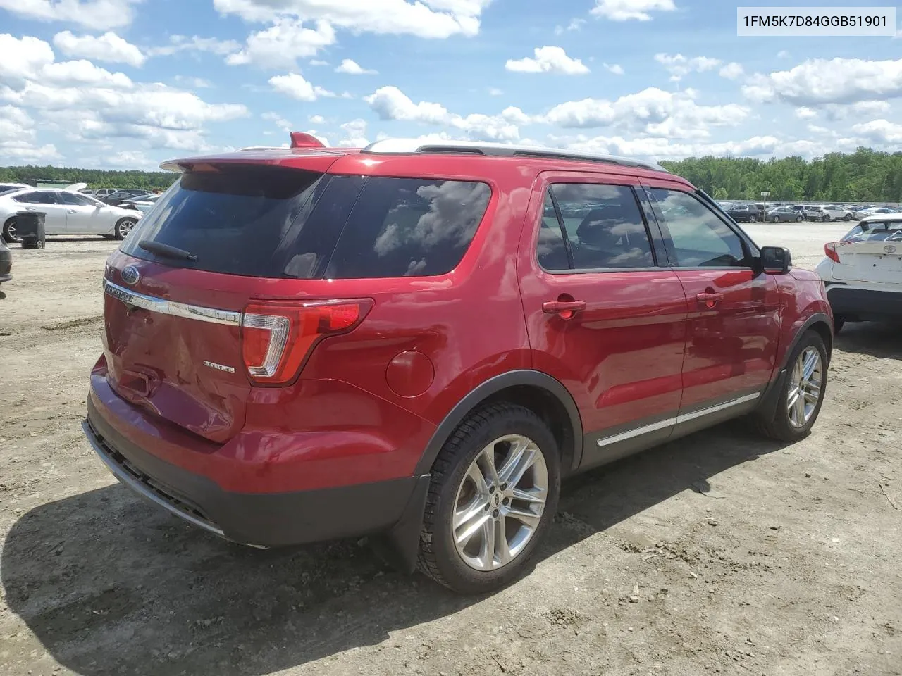 2016 Ford Explorer Xlt VIN: 1FM5K7D84GGB51901 Lot: 55133024