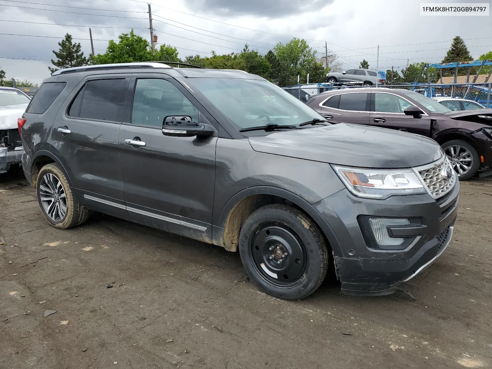 2016 Ford Explorer Platinum VIN: 1FM5K8HT2GGB94797 Lot: 55174314