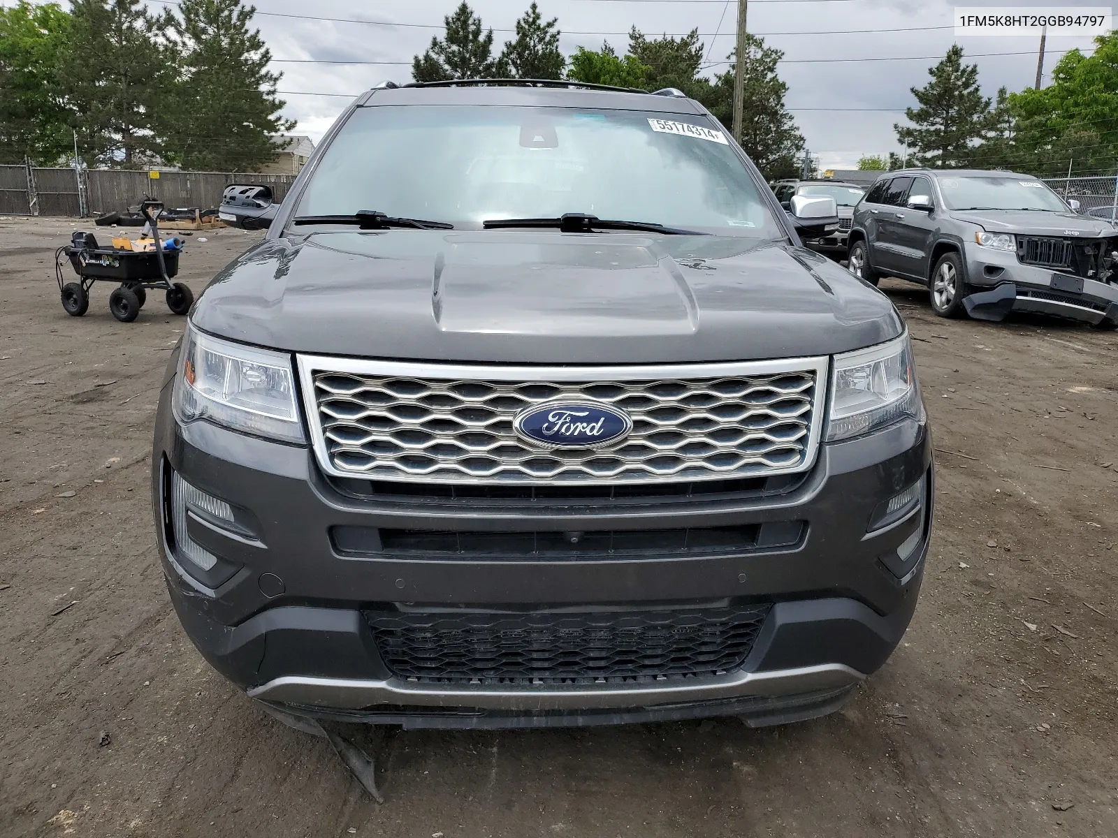 2016 Ford Explorer Platinum VIN: 1FM5K8HT2GGB94797 Lot: 55174314