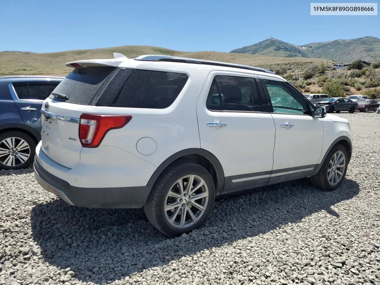 2016 Ford Explorer Limited VIN: 1FM5K8F89GGB98666 Lot: 58300494