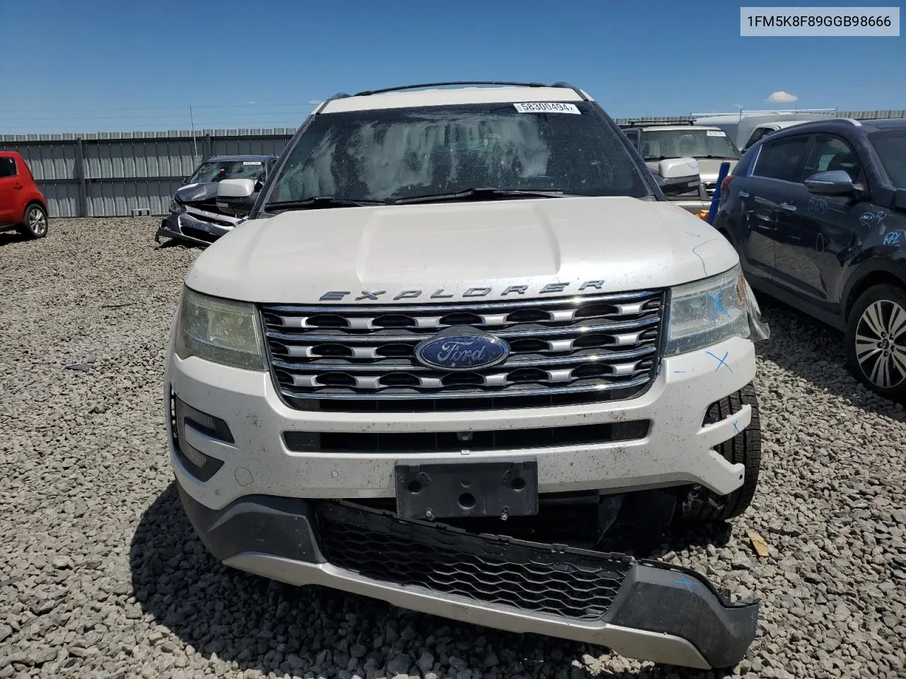 2016 Ford Explorer Limited VIN: 1FM5K8F89GGB98666 Lot: 58300494