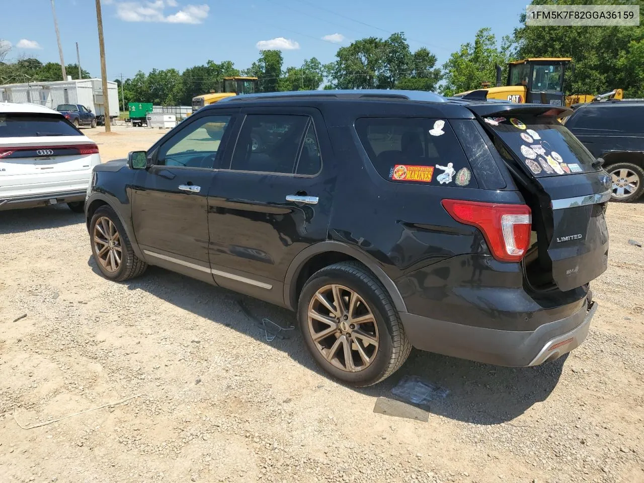 2016 Ford Explorer Limited VIN: 1FM5K7F82GGA36159 Lot: 58723314