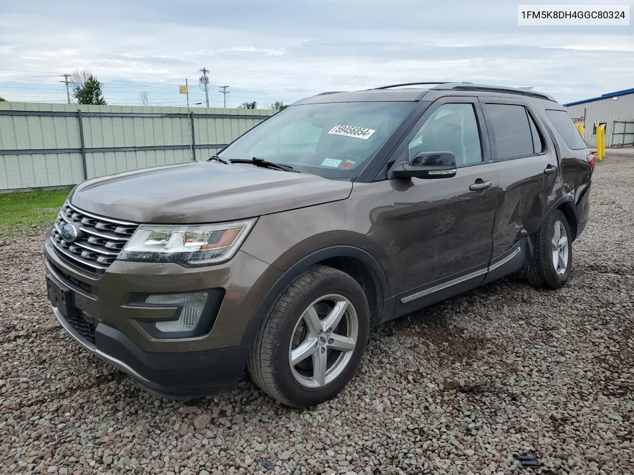 2016 Ford Explorer Xlt VIN: 1FM5K8DH4GGC80324 Lot: 59456854