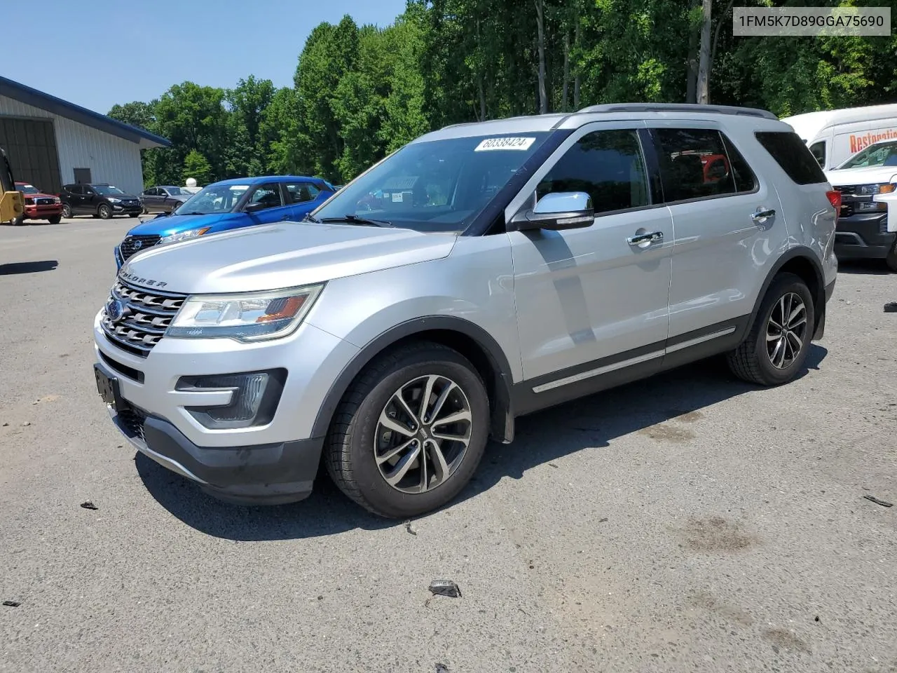 2016 Ford Explorer Xlt VIN: 1FM5K7D89GGA75690 Lot: 60338424