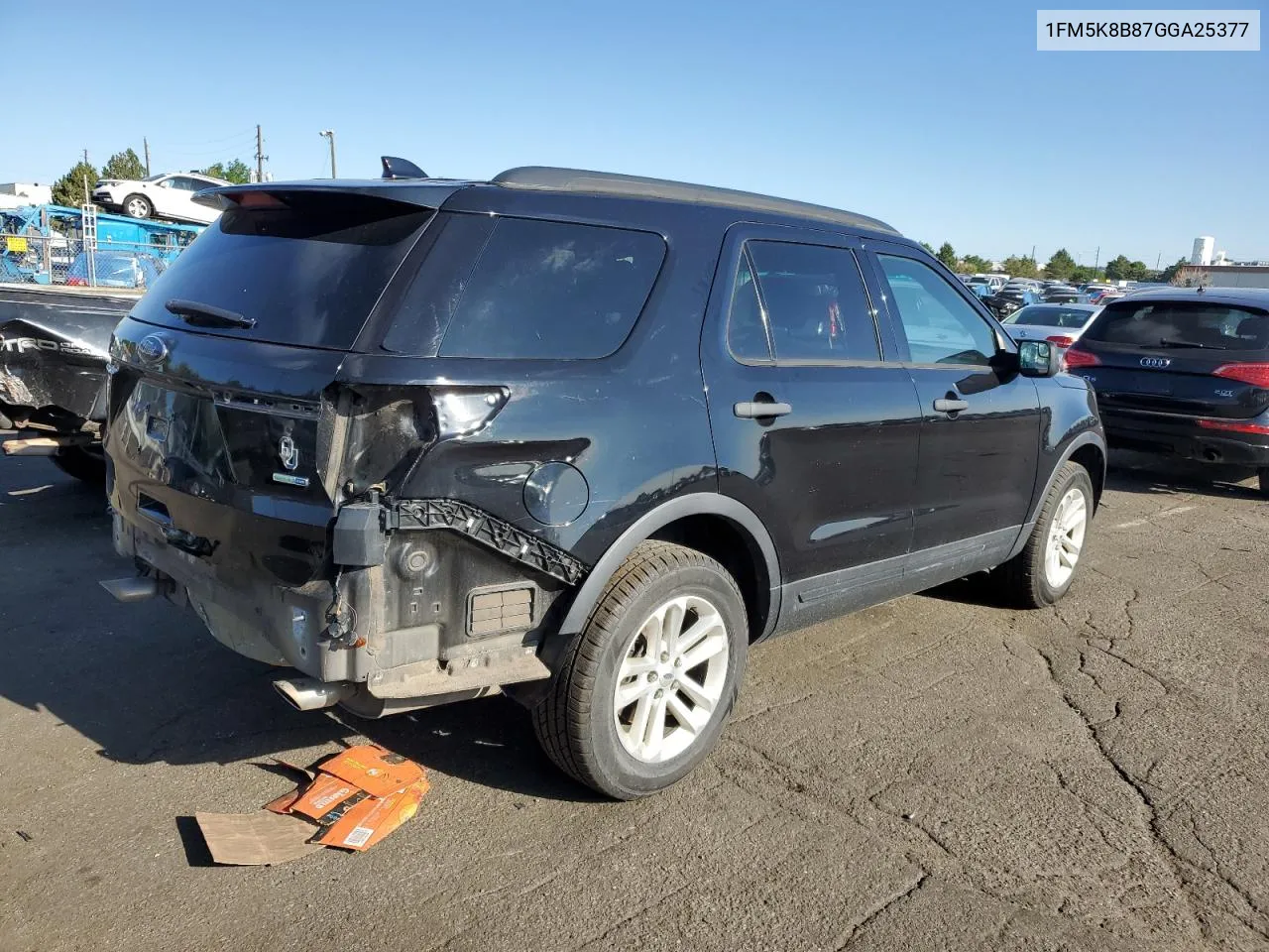 2016 Ford Explorer VIN: 1FM5K8B87GGA25377 Lot: 61230104