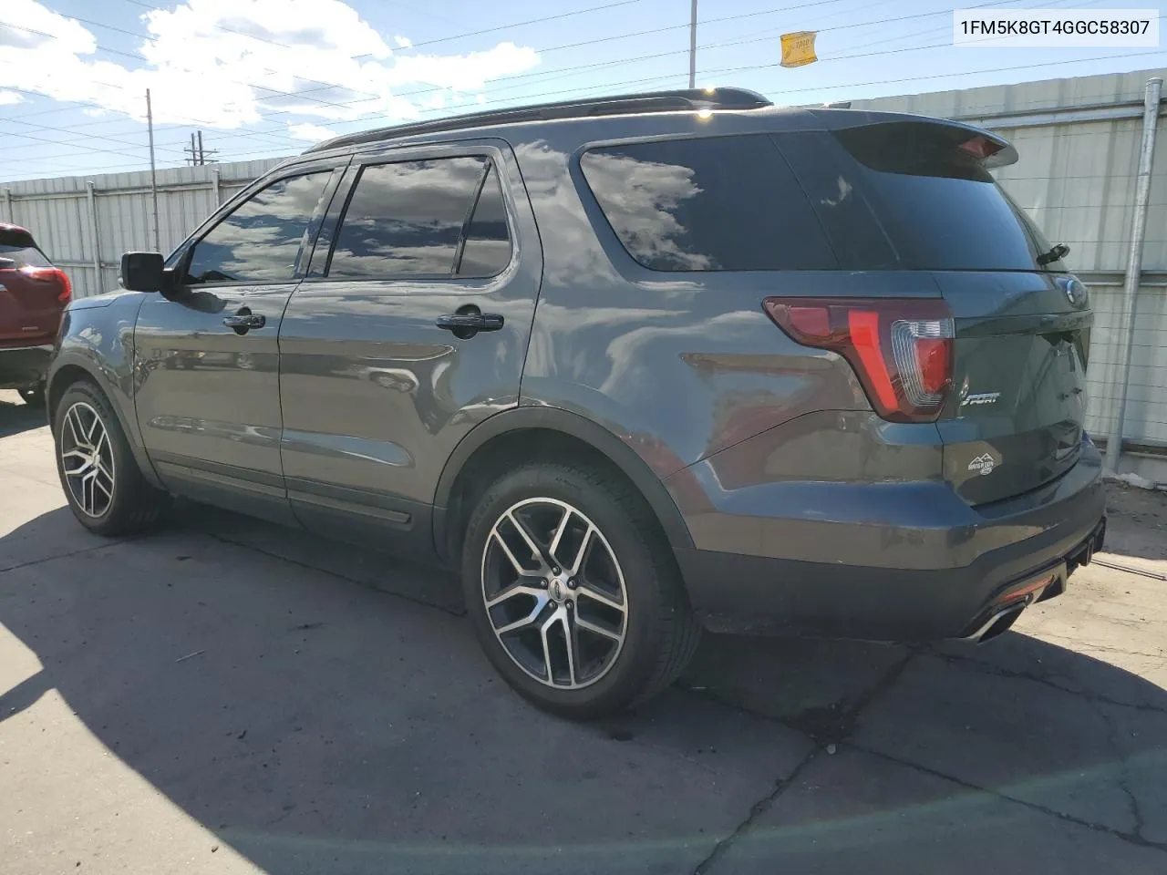 1FM5K8GT4GGC58307 2016 Ford Explorer Sport