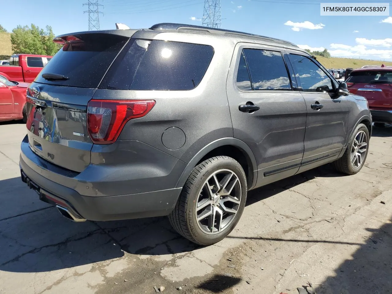 2016 Ford Explorer Sport VIN: 1FM5K8GT4GGC58307 Lot: 61237064