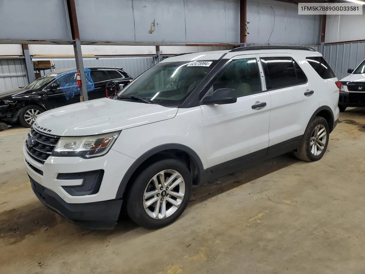 2016 Ford Explorer VIN: 1FM5K7B89GGD33581 Lot: 62475994