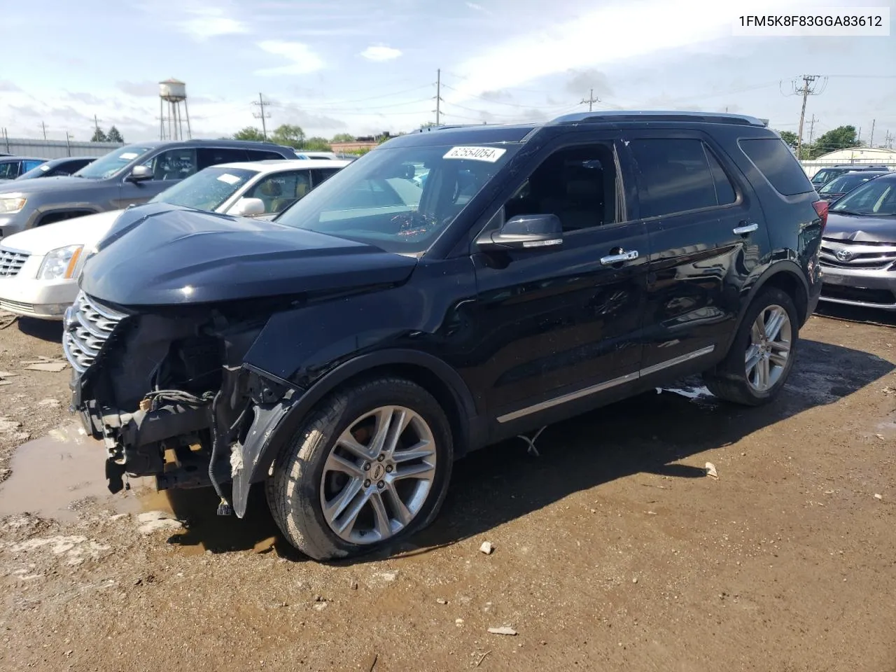 2016 Ford Explorer Limited VIN: 1FM5K8F83GGA83612 Lot: 62554054