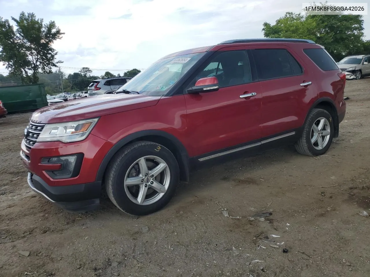 2016 Ford Explorer Limited VIN: 1FM5K8F85GGA42026 Lot: 63362654