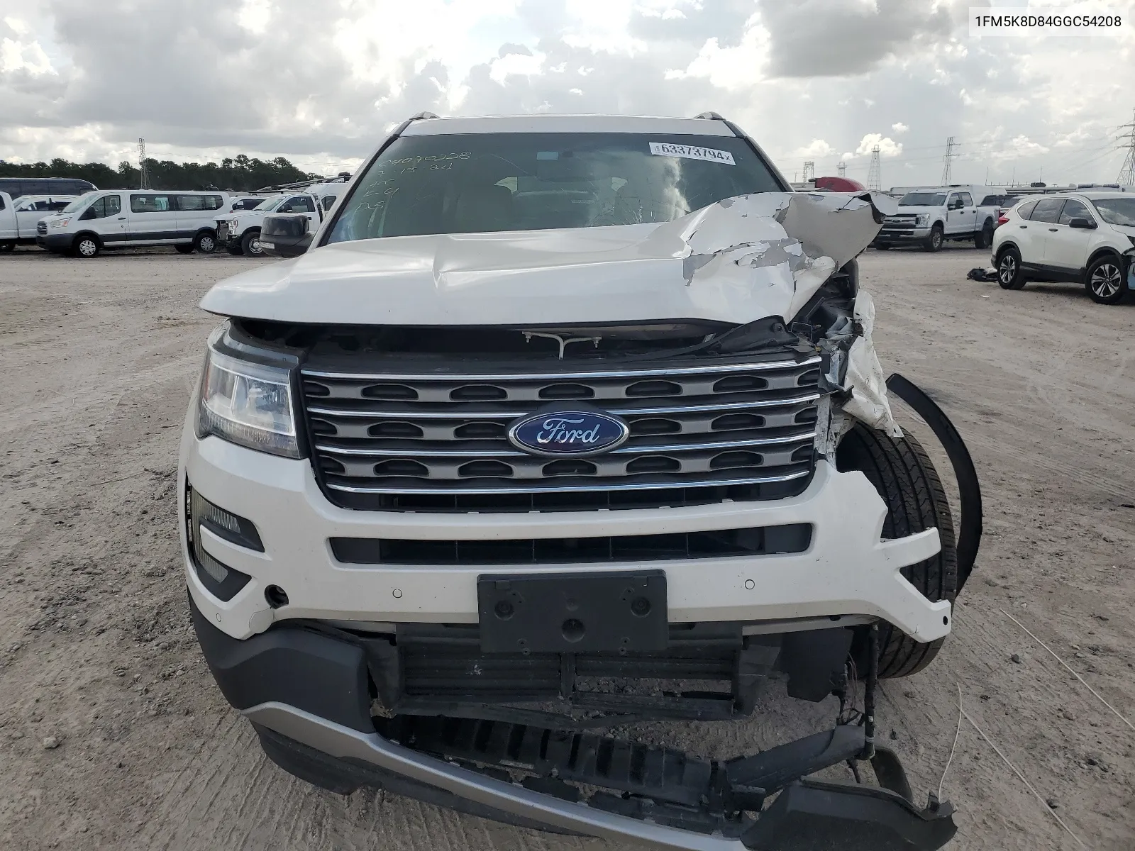 2016 Ford Explorer Xlt VIN: 1FM5K8D84GGC54208 Lot: 63373794