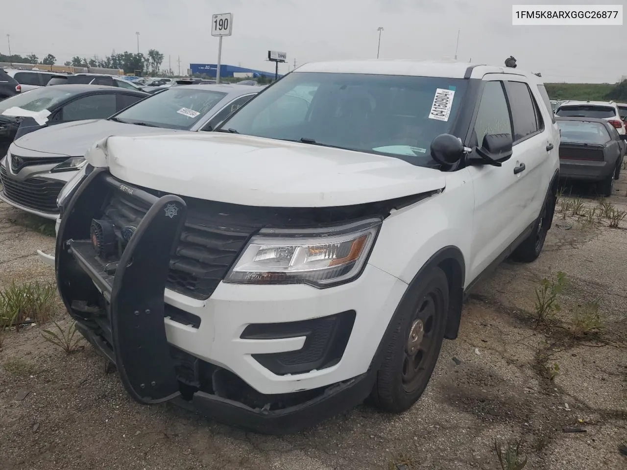 2016 Ford Explorer Police Interceptor VIN: 1FM5K8ARXGGC26877 Lot: 64150904