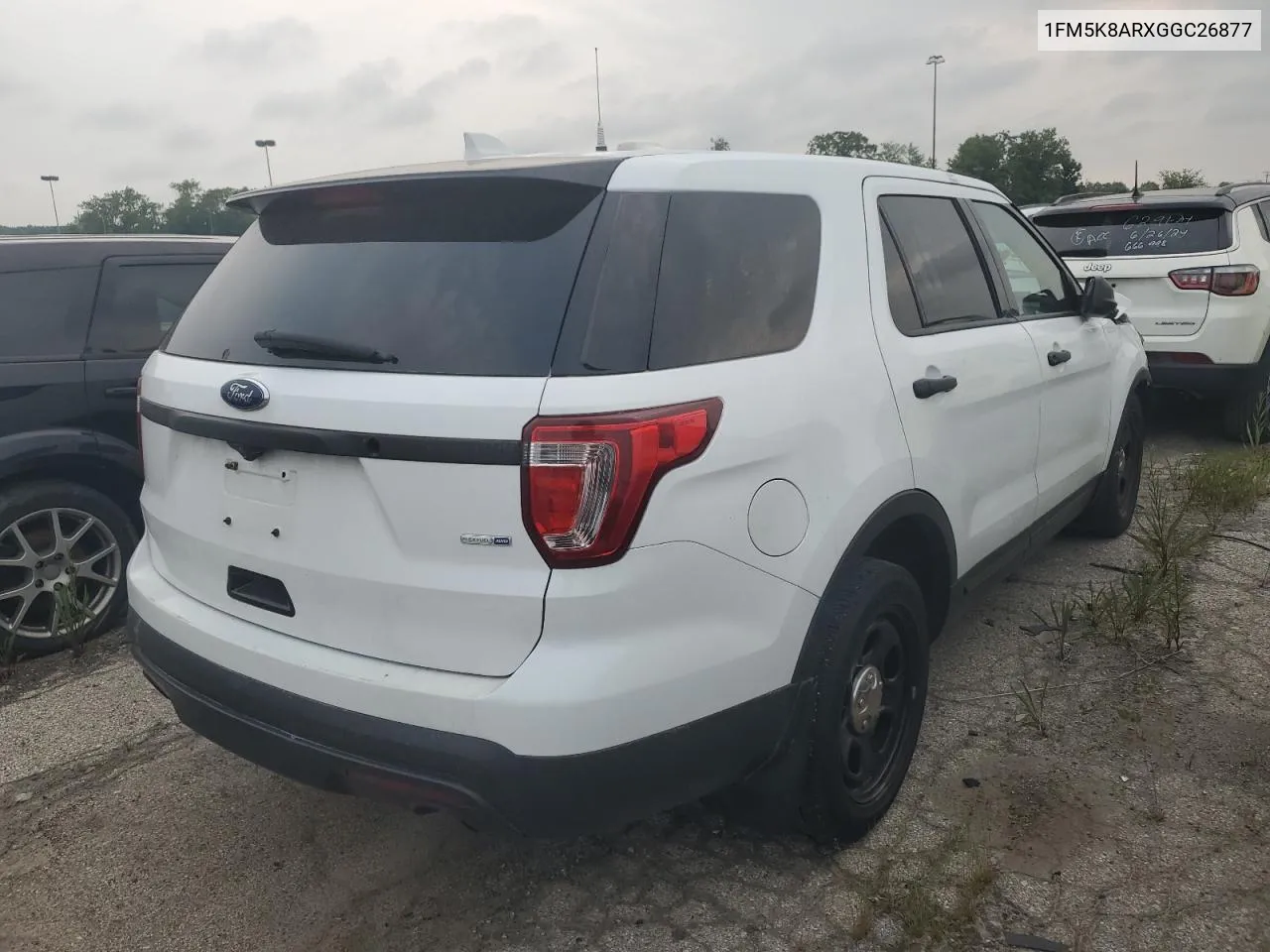 2016 Ford Explorer Police Interceptor VIN: 1FM5K8ARXGGC26877 Lot: 64150904