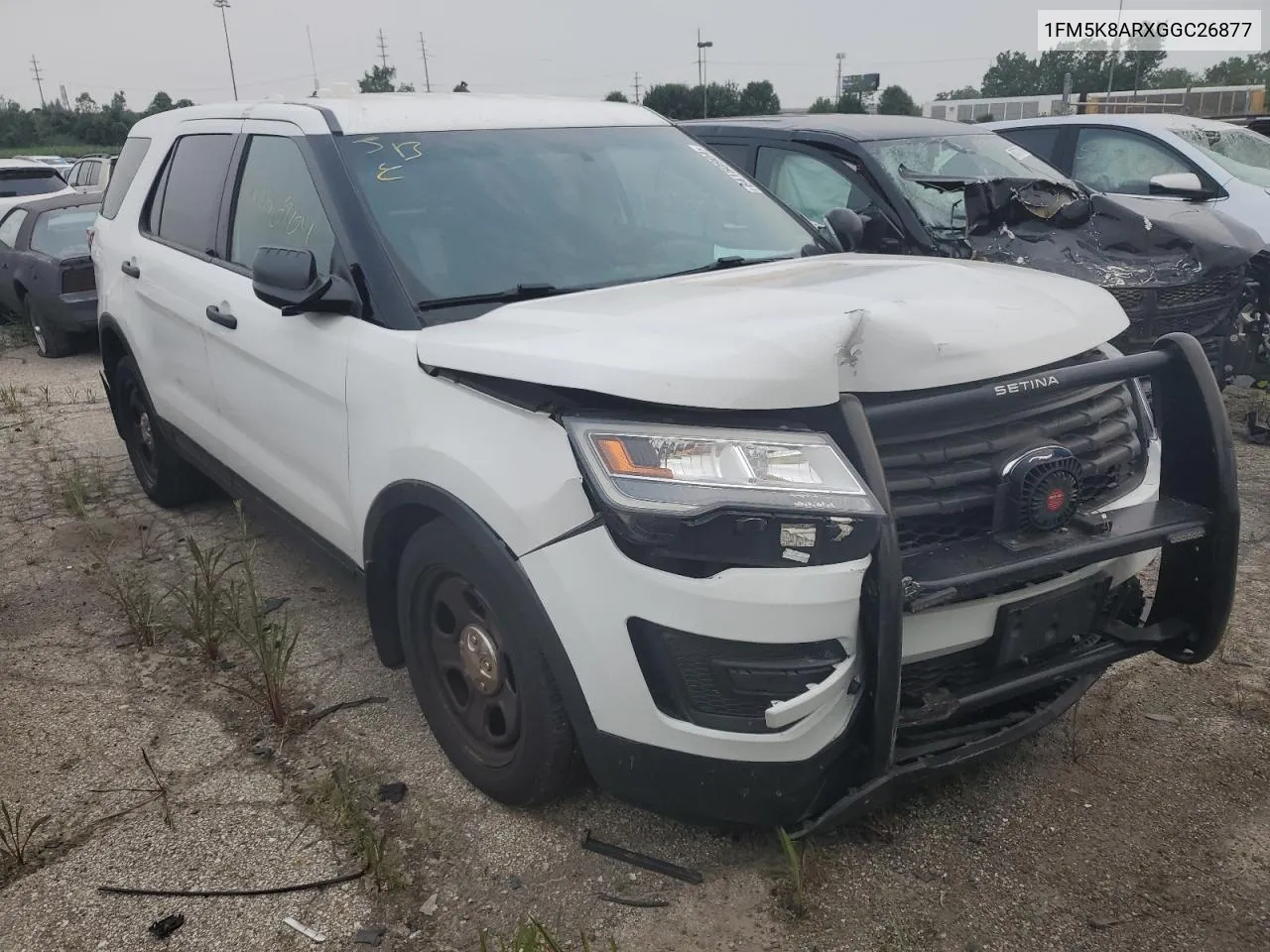 2016 Ford Explorer Police Interceptor VIN: 1FM5K8ARXGGC26877 Lot: 64150904