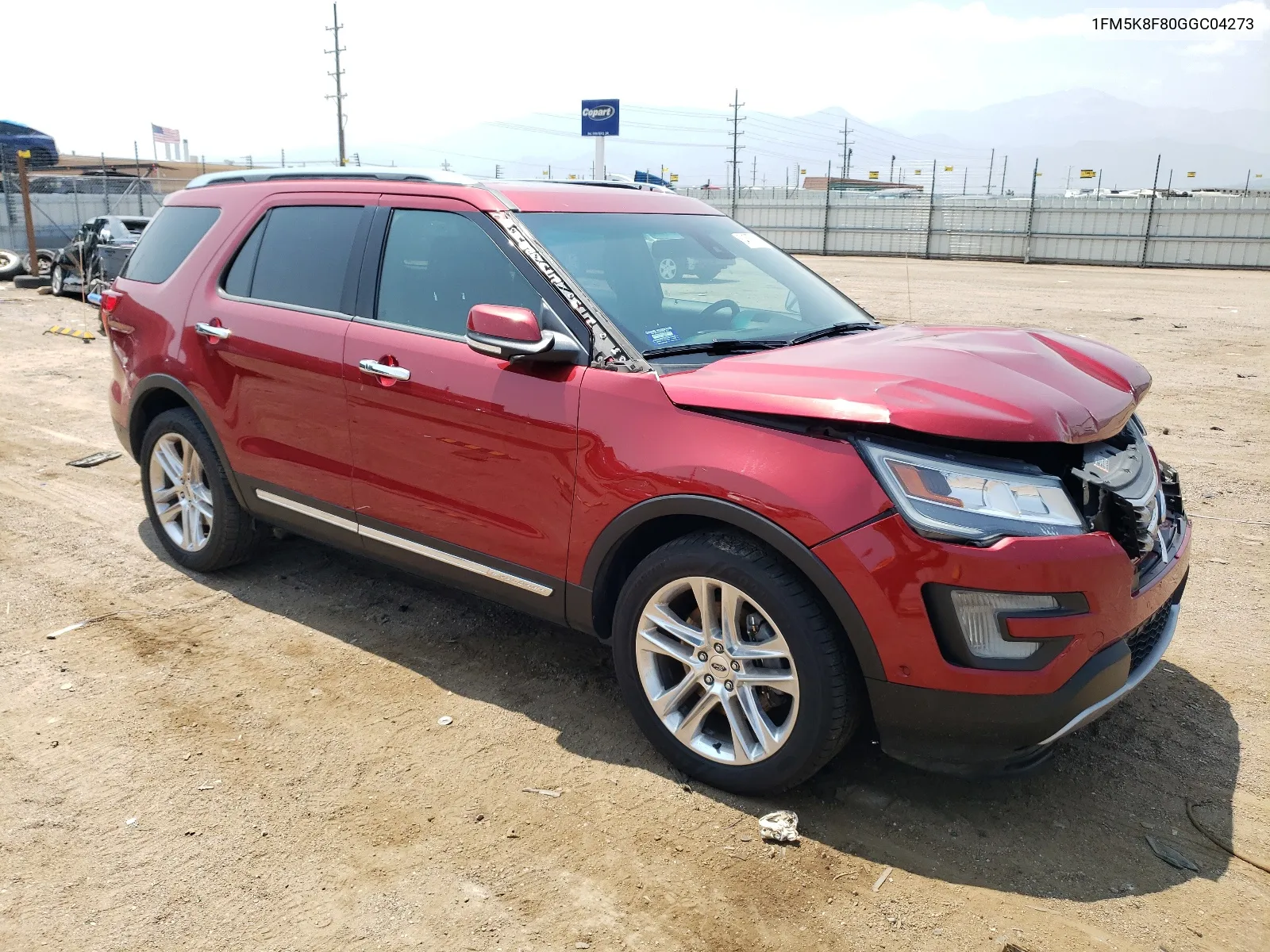 1FM5K8F80GGC04273 2016 Ford Explorer Limited