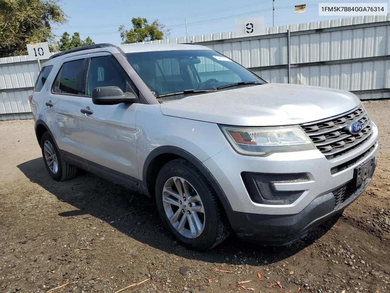 2016 Ford Explorer VIN: 1FM5K7B84GGA76314 Lot: 64835664