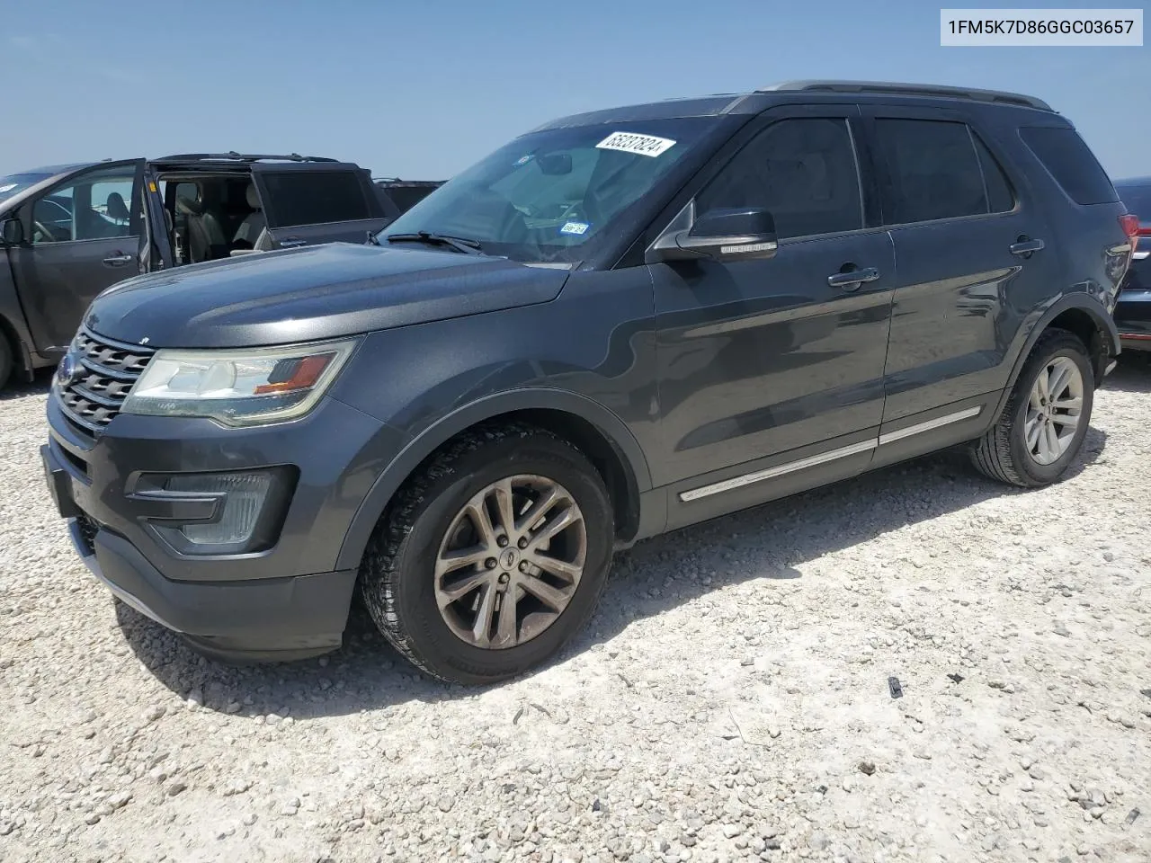 1FM5K7D86GGC03657 2016 Ford Explorer Xlt