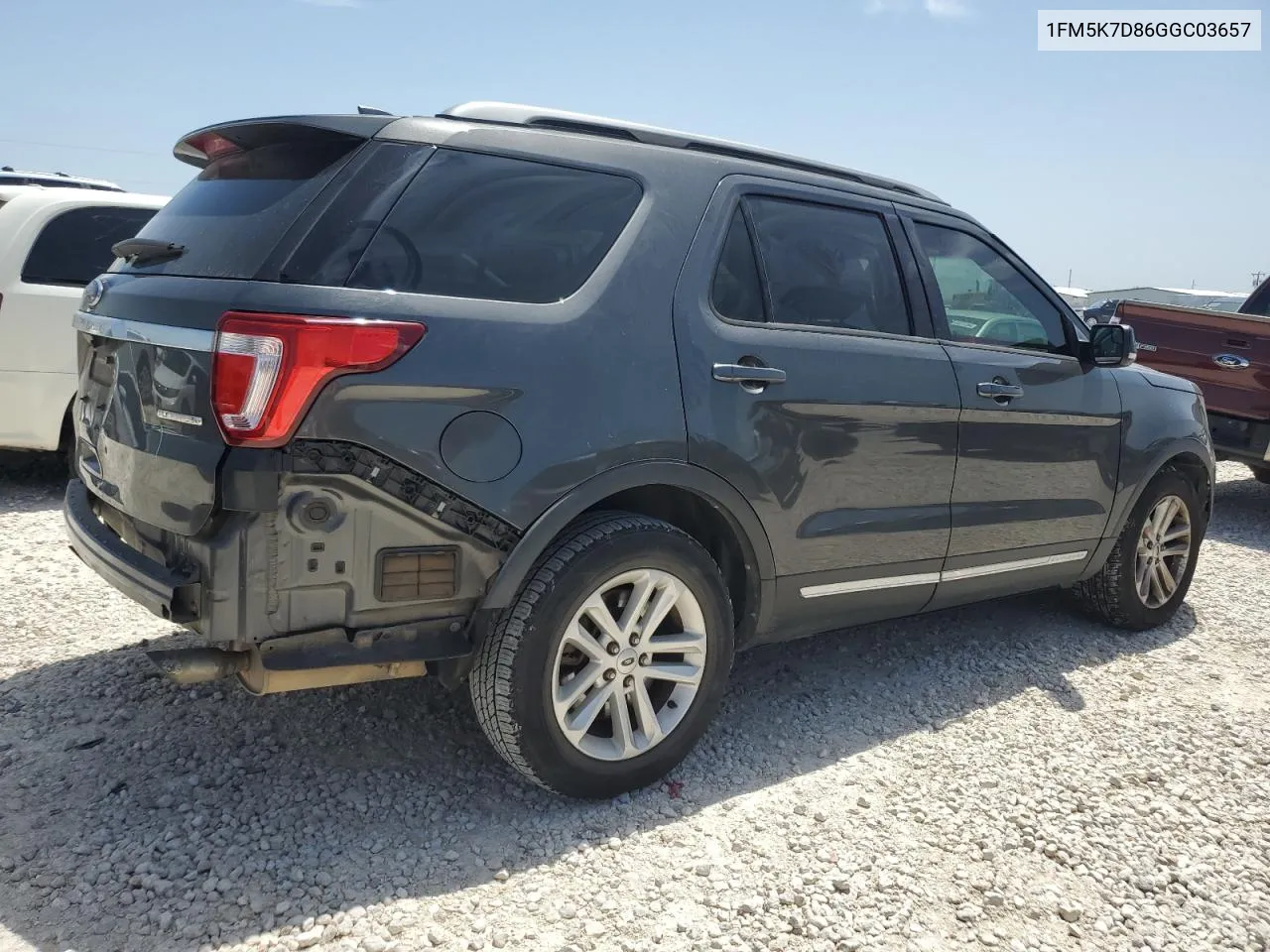 2016 Ford Explorer Xlt VIN: 1FM5K7D86GGC03657 Lot: 65237824