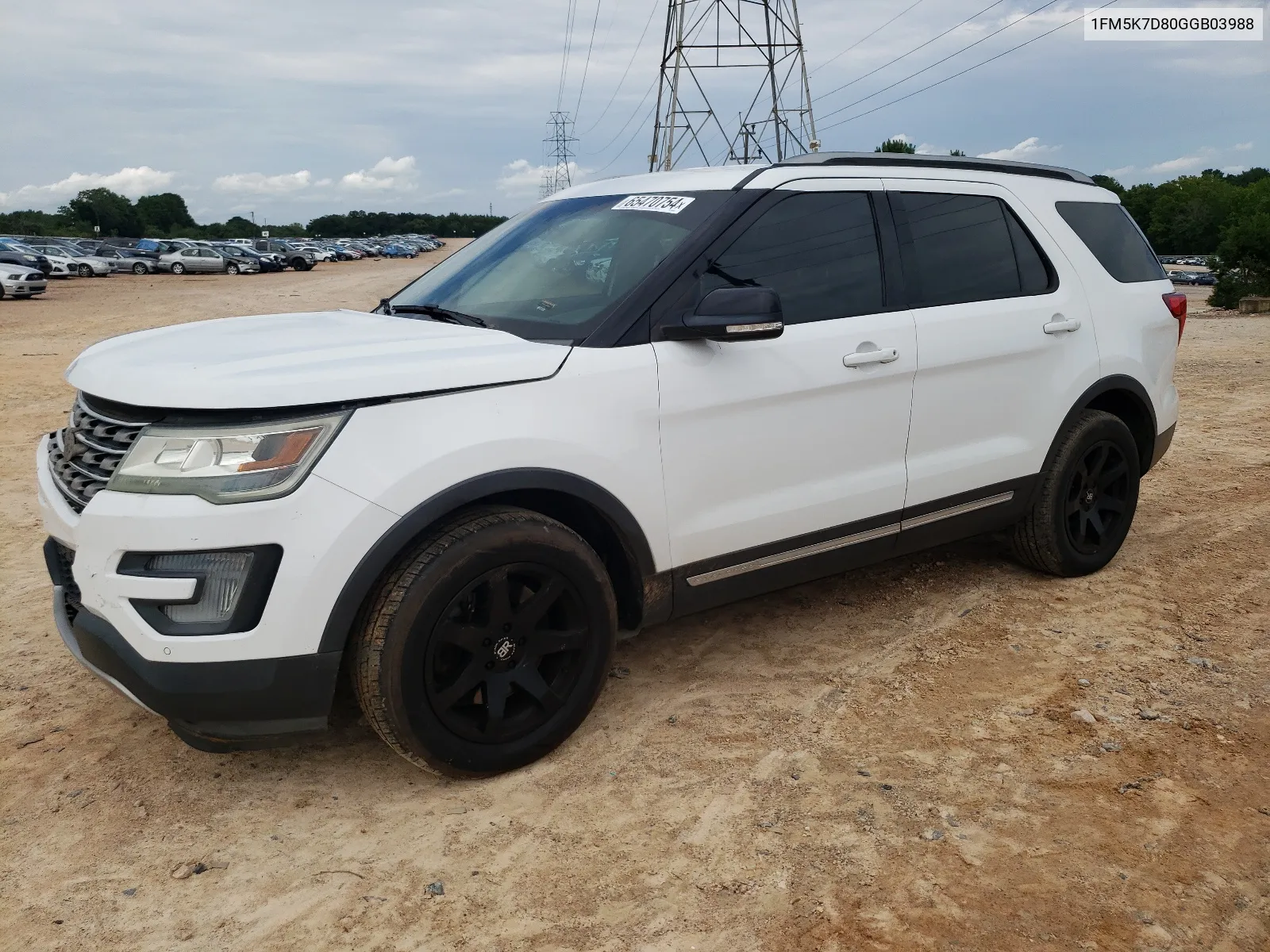 2016 Ford Explorer Xlt VIN: 1FM5K7D80GGB03988 Lot: 65470754